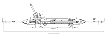 Mayorista De Amortiguadores DZHN2699 cremallera de dirección asistida 93732516 CHEVROLET