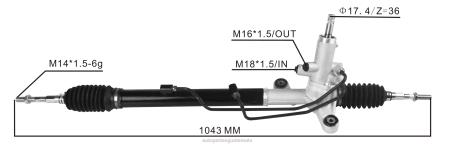 Autopartes Guatemala DZHN2527 cremallera de dirección asistida 53601-sna-a52 53601-sna-a04 71632-26010 HONDA