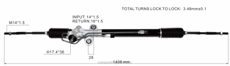 Repuestos De Motos Guatemala DZHN2526 Cremallera de dirección asistida 53601-tk8-a01 HONDA
