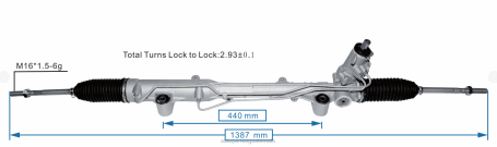 Autopartes Guatemala DZHN2427 cremallera de dirección asistida 2h2422055b VOLKSWAGEN